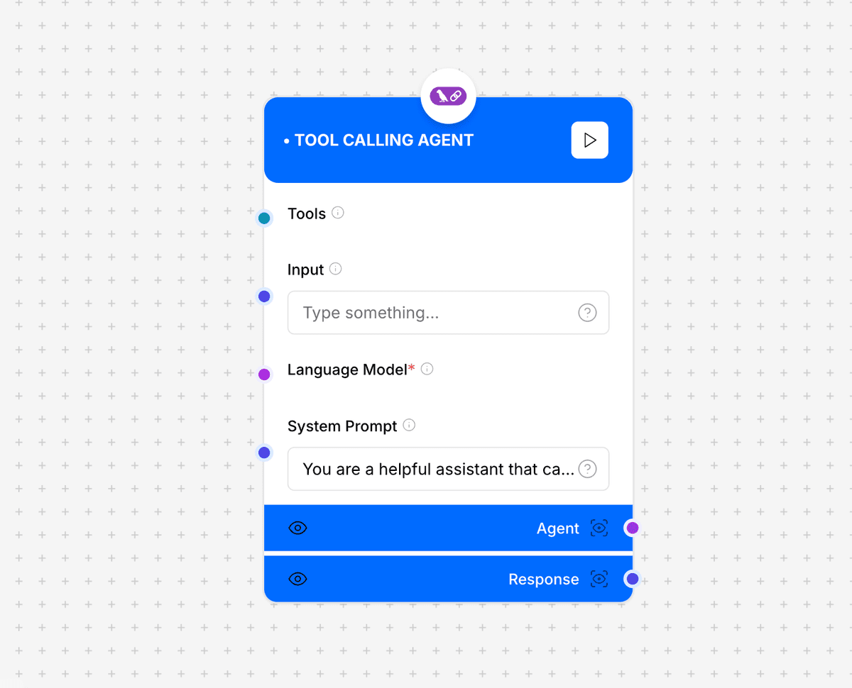 Tool Calling Agent Architecture