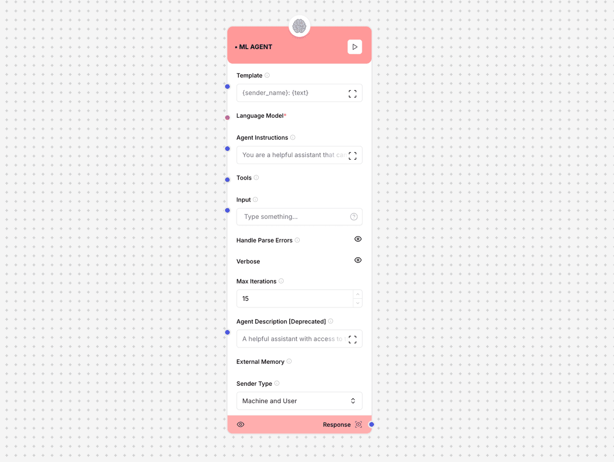 ML Agent Component