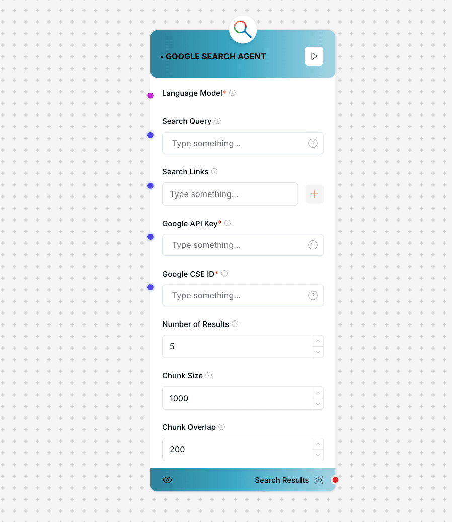 Google Search Agent Component